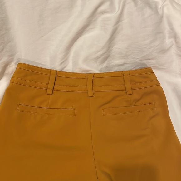 Mustard Yellow Straight Leg Pant Stretch Office-wear Never worn Sz. 2 - Picture 5 of 8